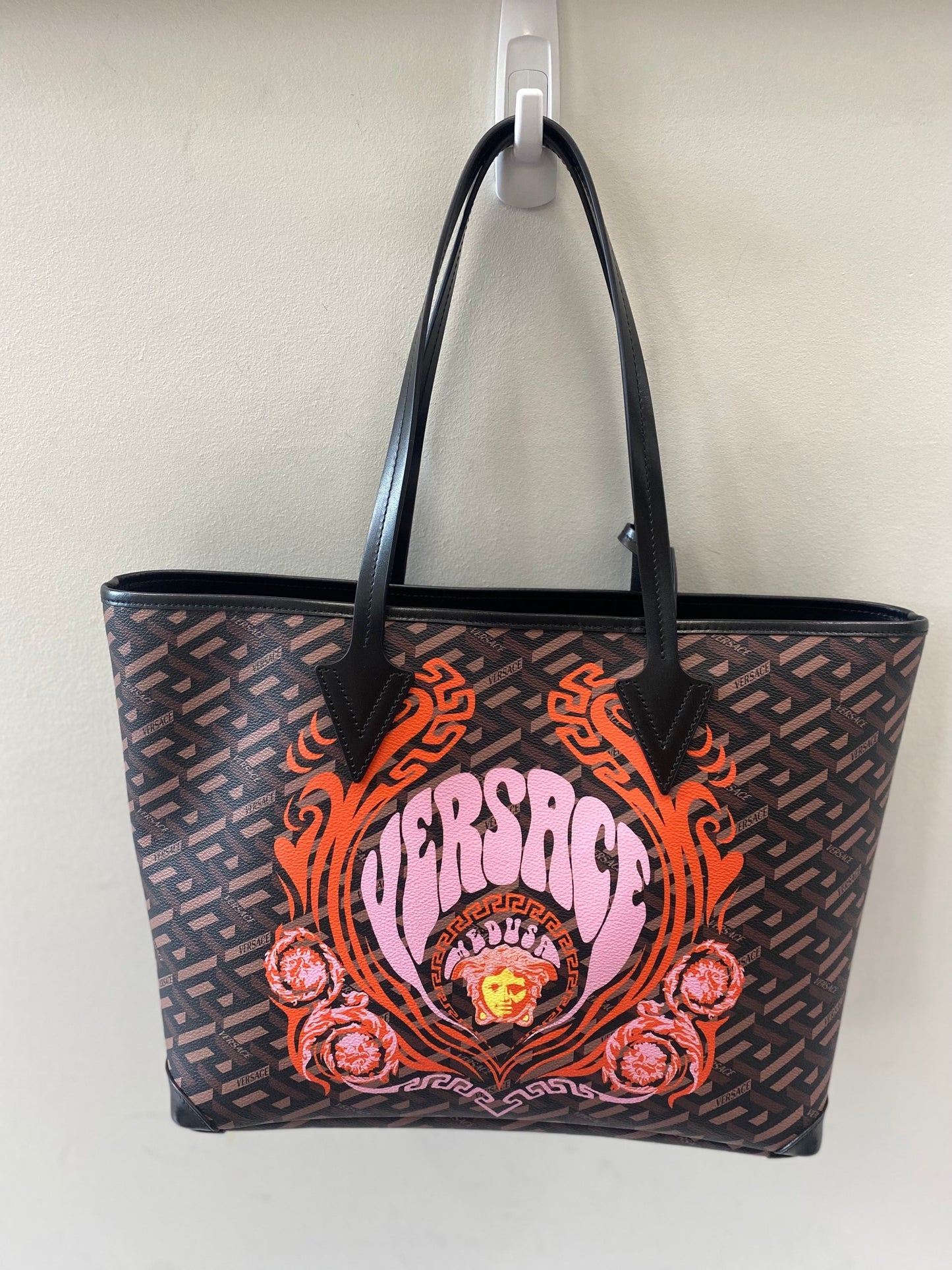 VERSACE LA GRACE MEDUSA MUSIC TOTE BAG WITH POCHETTE