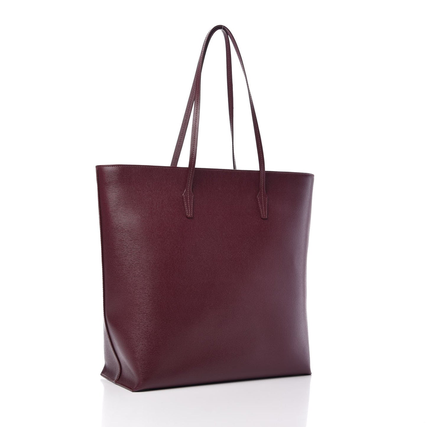 VERSACE Saffiano Palazzo Medusa Tote Burgundy