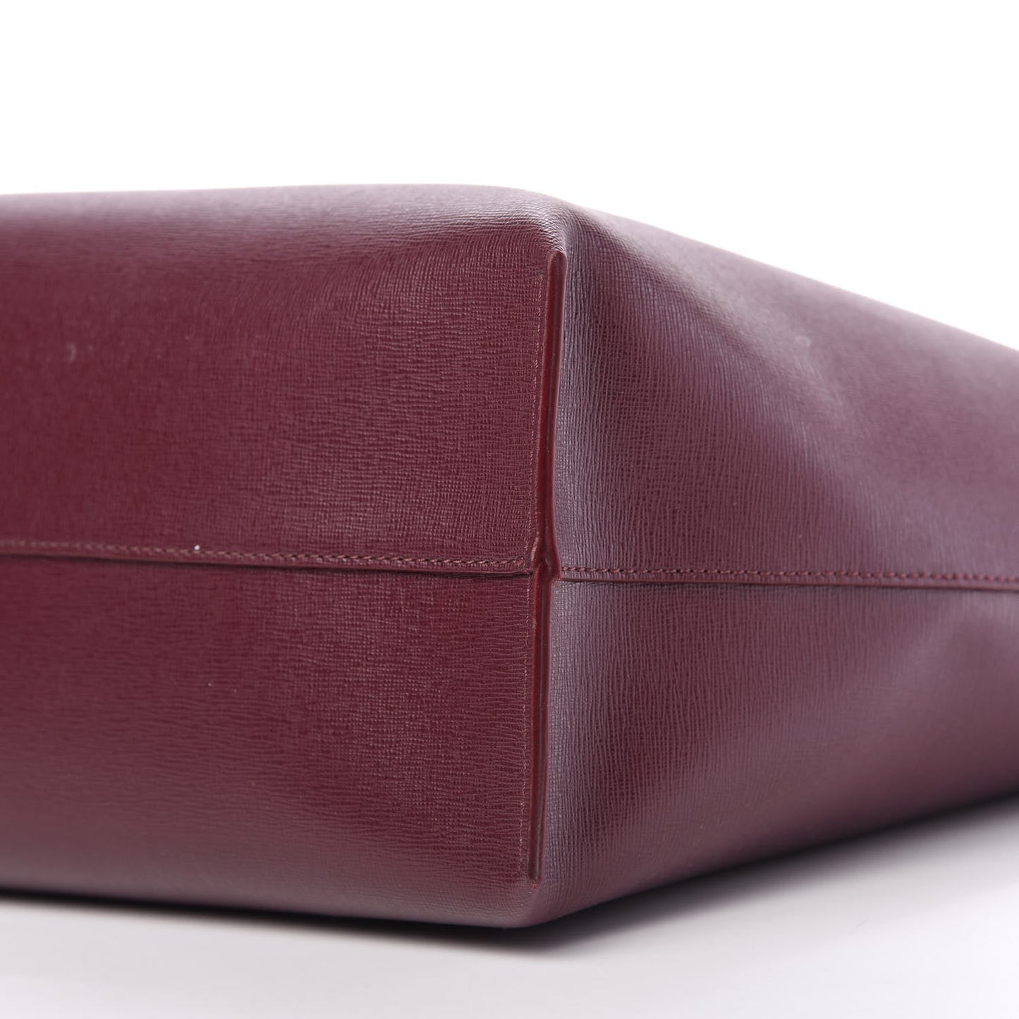 VERSACE Saffiano Palazzo Medusa Tote Burgundy