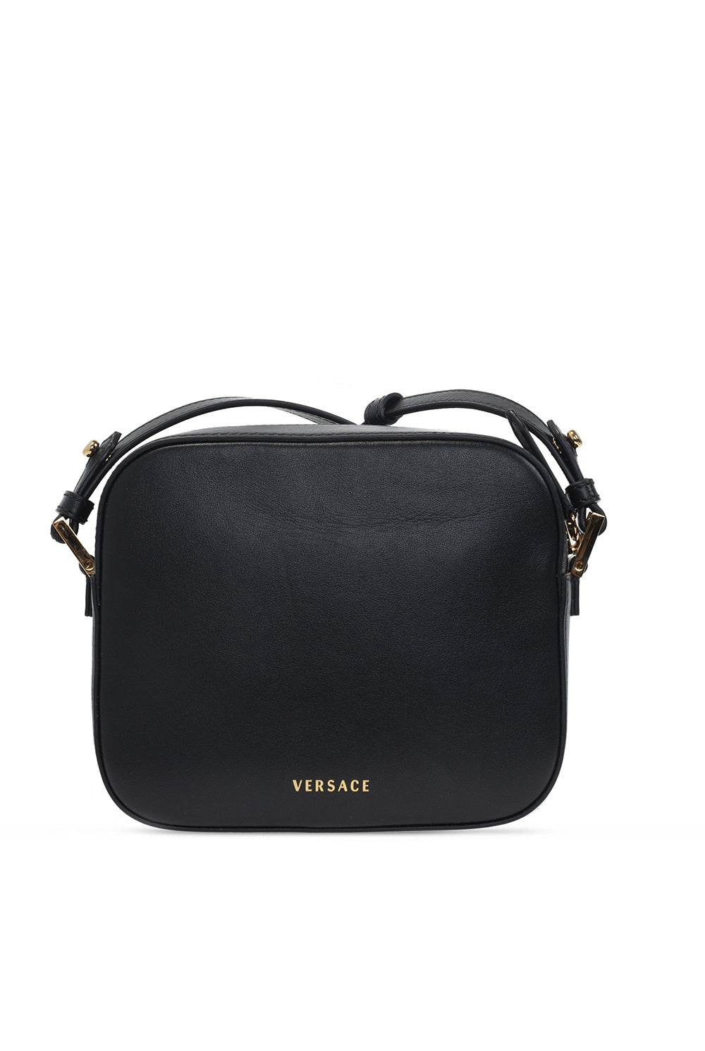 VERSACE VIRTUS SMALL LEATHER CAMERA BAG