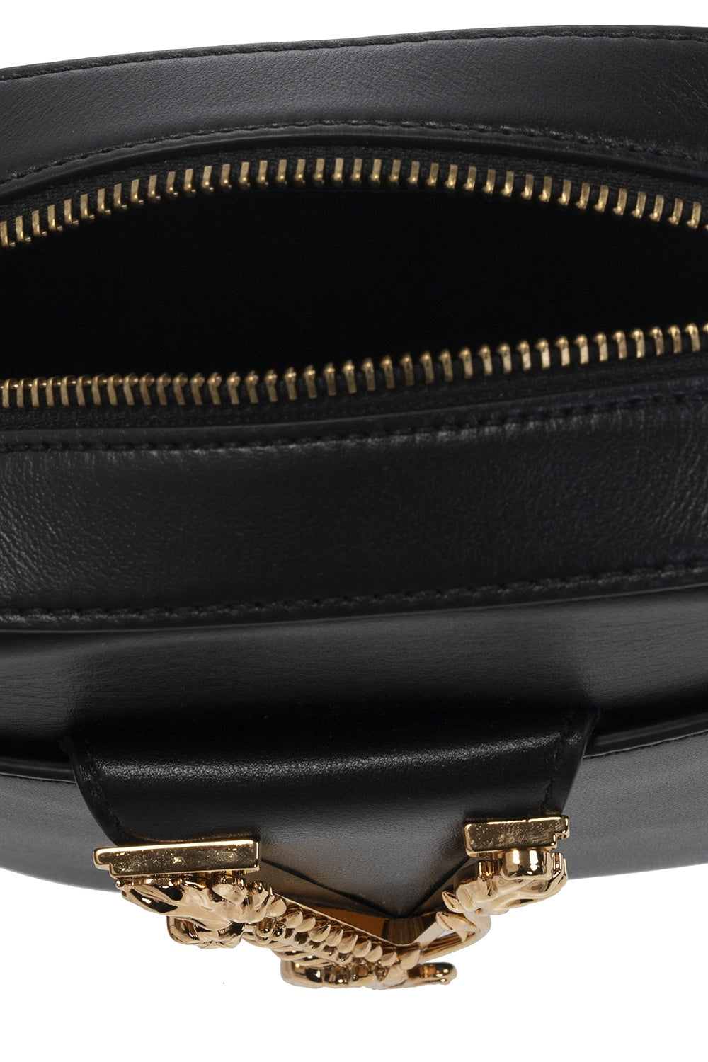 VERSACE VIRTUS SMALL LEATHER CAMERA BAG