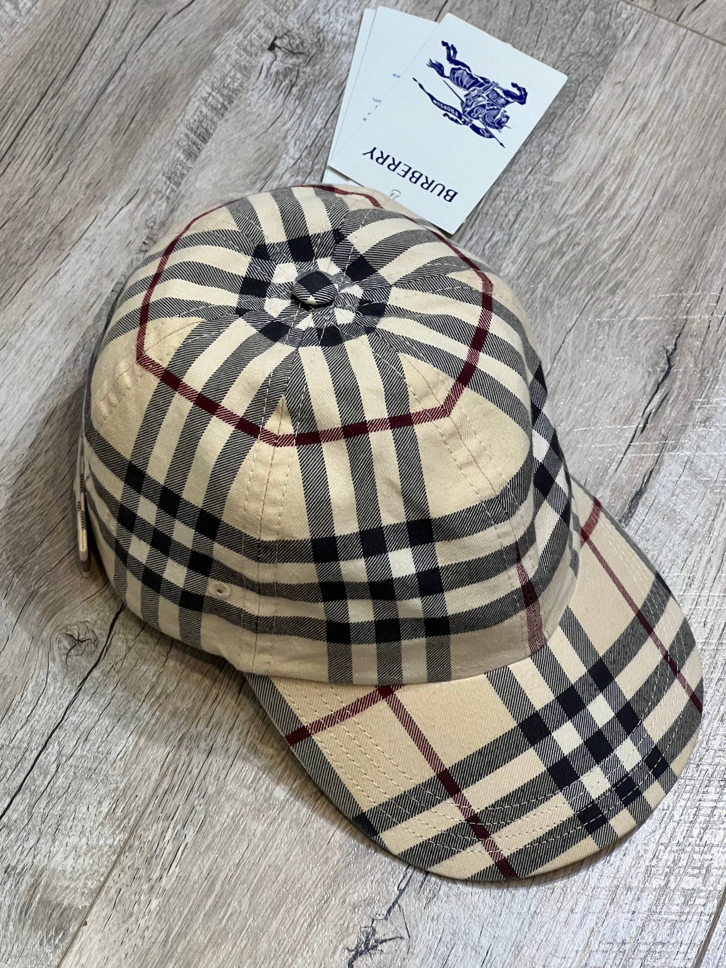 BURBERRY VINTAGE CHECK BASEBALL CAP