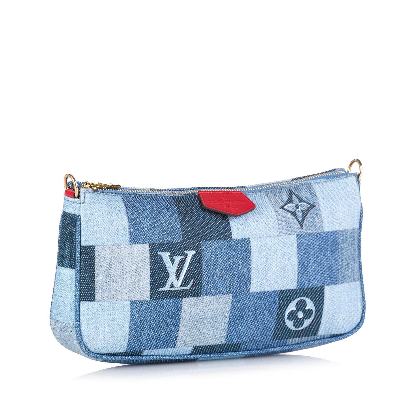 Louis Vuitton Multi-Pochette Accessoires Patchwork Monogram Denim