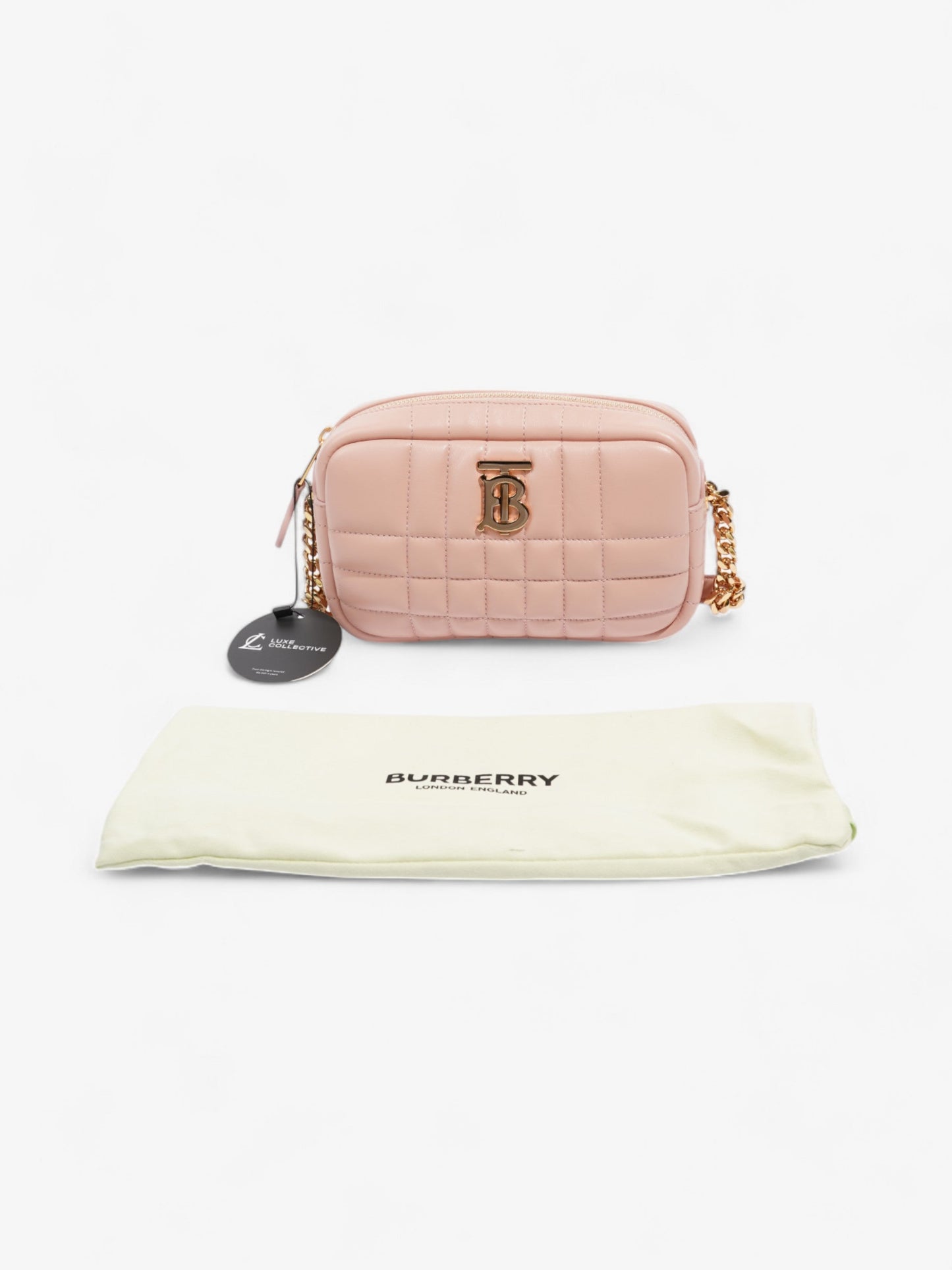 Burberry Lola Camera Bag Dusty Pink Leather Mini