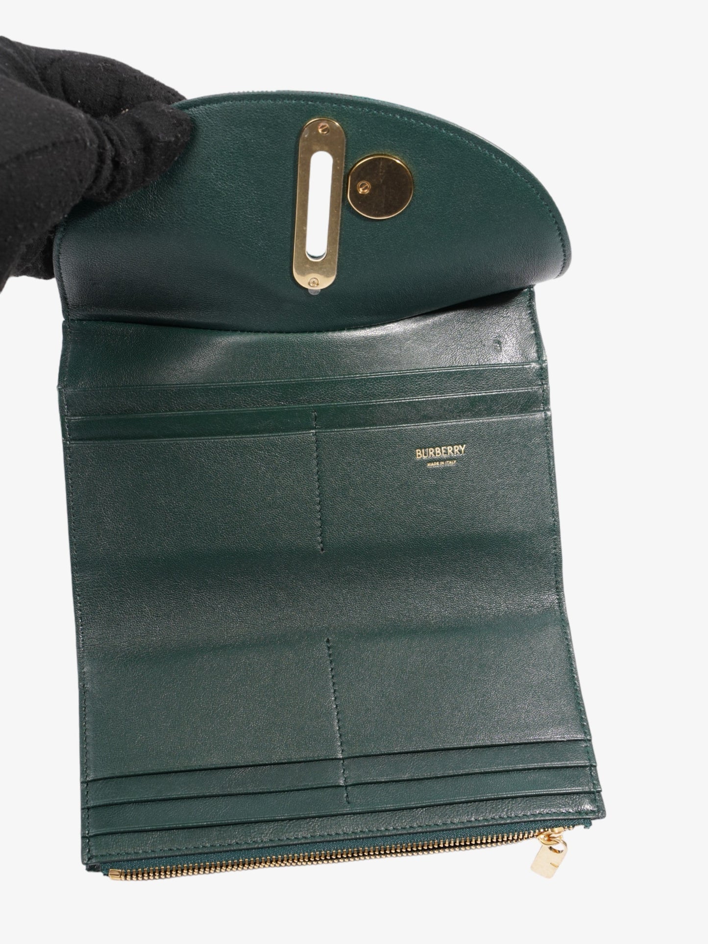Burberry Rocking Horse Continental Wallet Ivy Polyester
