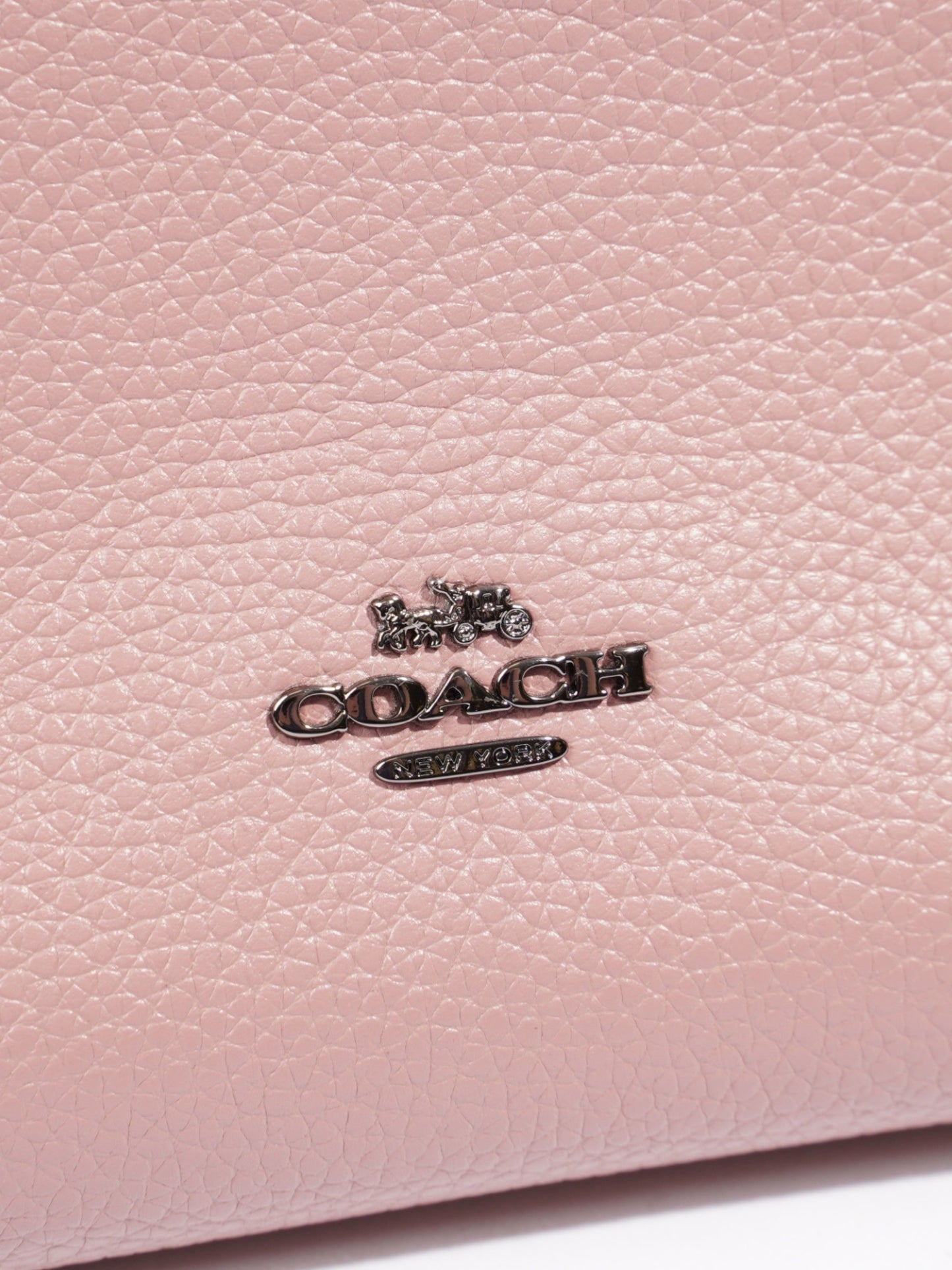 Coach Turnlock Chain 27 Dark Dusty Rose Leather
