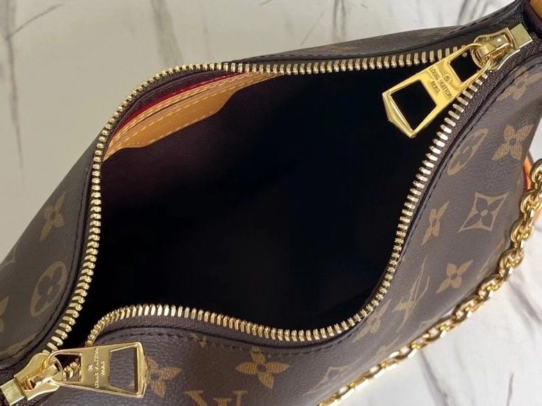 LV Boulogne Monogram Canvas Natural Beige For Women, WomenÃ¢â‚¬â„¢s Handbags, Shoulder And Crossbody Bags 11.4in/29cm LV M45832