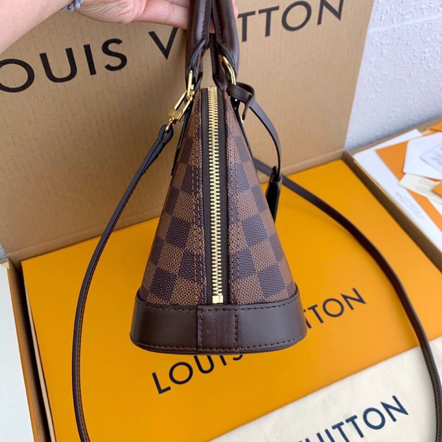 LV Alma GLAMI Damier Ebene Canvas For Women, WomenÃ¢â‚¬â„¢s Handbags, Shoulder And Crossbody Bags 9.3in/23.5cm LV N41221