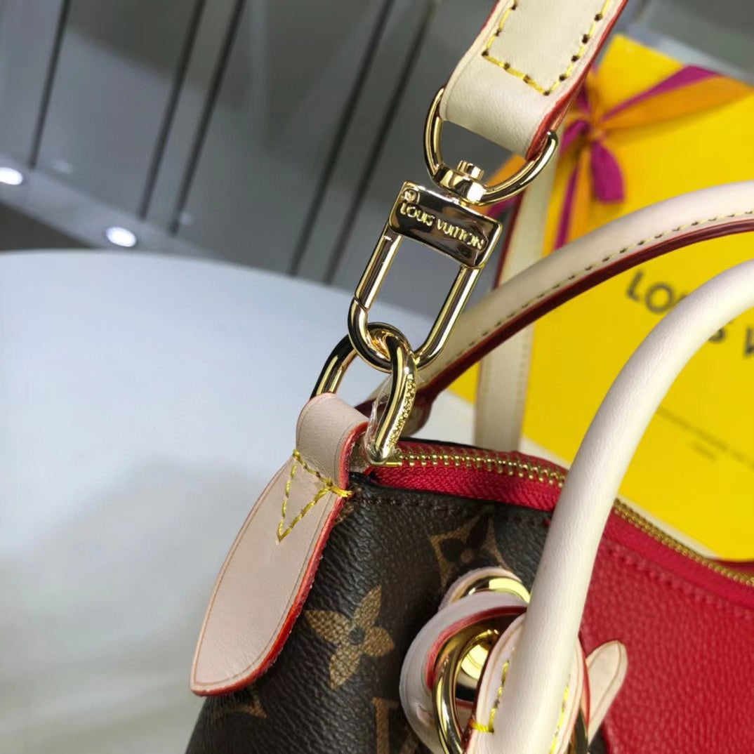 LV V Tote GLAMI Monogram Canvas GLAMIrise Red For Women, WoBags, Shoulder And Crossbody Bags 10.6in/27cm LV M43966