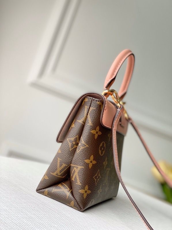 LV Locky GLAMI Monogram Canvas Rose Poudre Pink For Women, WomenÃ¢â‚¬â„¢s Handbags, Shoulder And Crossbody Bags 7.9in/20cm LV M44080
