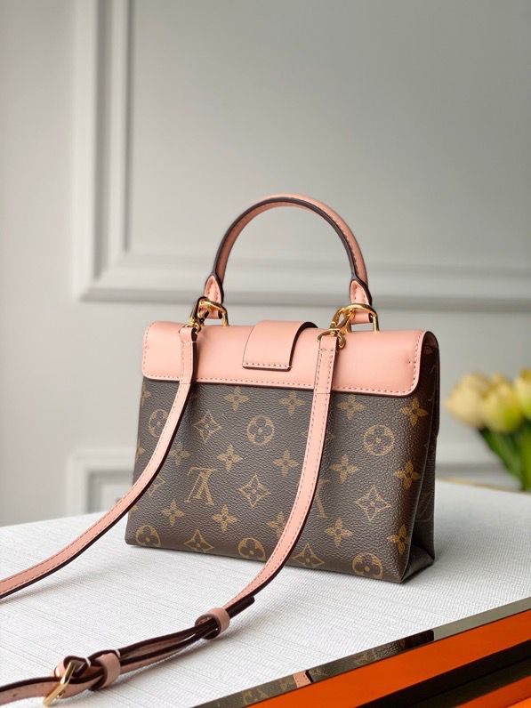 LV Locky GLAMI Monogram Canvas Rose Poudre Pink For Women, WomenÃ¢â‚¬â„¢s Handbags, Shoulder And Crossbody Bags 7.9in/20cm LV M44080