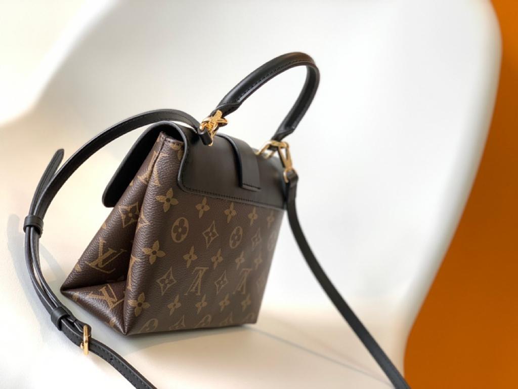 LV Locky GLAMI Monogram Canvas Black For Women, WomenÃ¢â‚¬â„¢s Handbags, Shoulder And Crossbody Bags 7.9in/20cm LV M44141