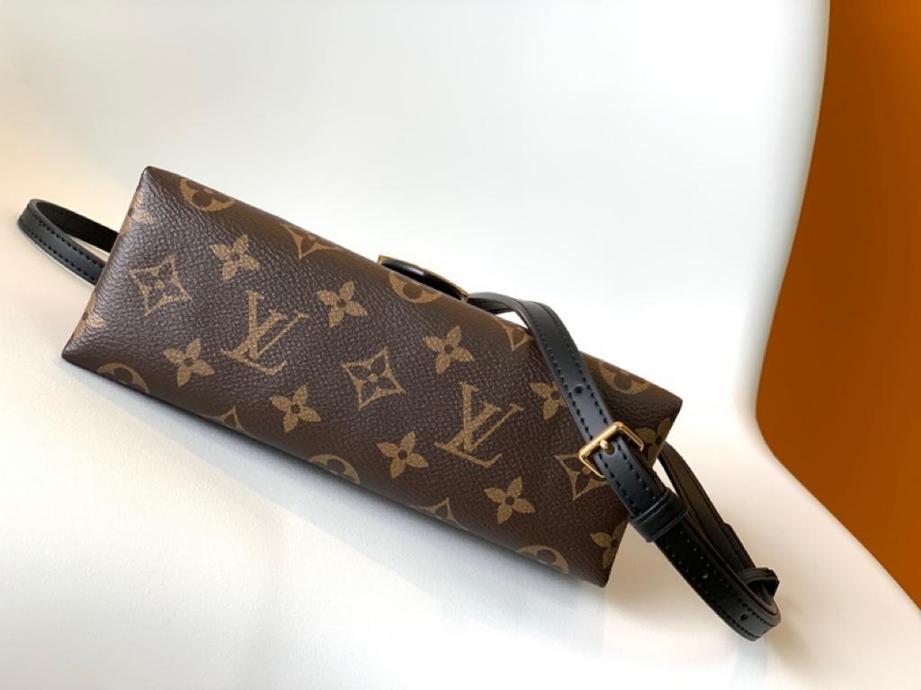 LV Locky GLAMI Monogram Canvas Black For Women, WomenÃ¢â‚¬â„¢s Handbags, Shoulder And Crossbody Bags 7.9in/20cm LV M44141