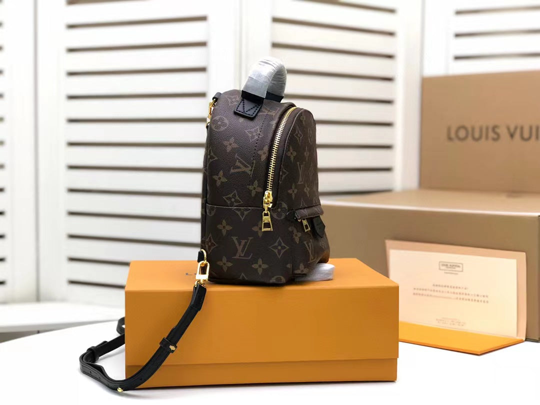 LV Palm Springs Mini Monogram Canvas By Nicolas GhesquiÃƒÂ¨re For Women, WoHandbags 22cm LV M44873