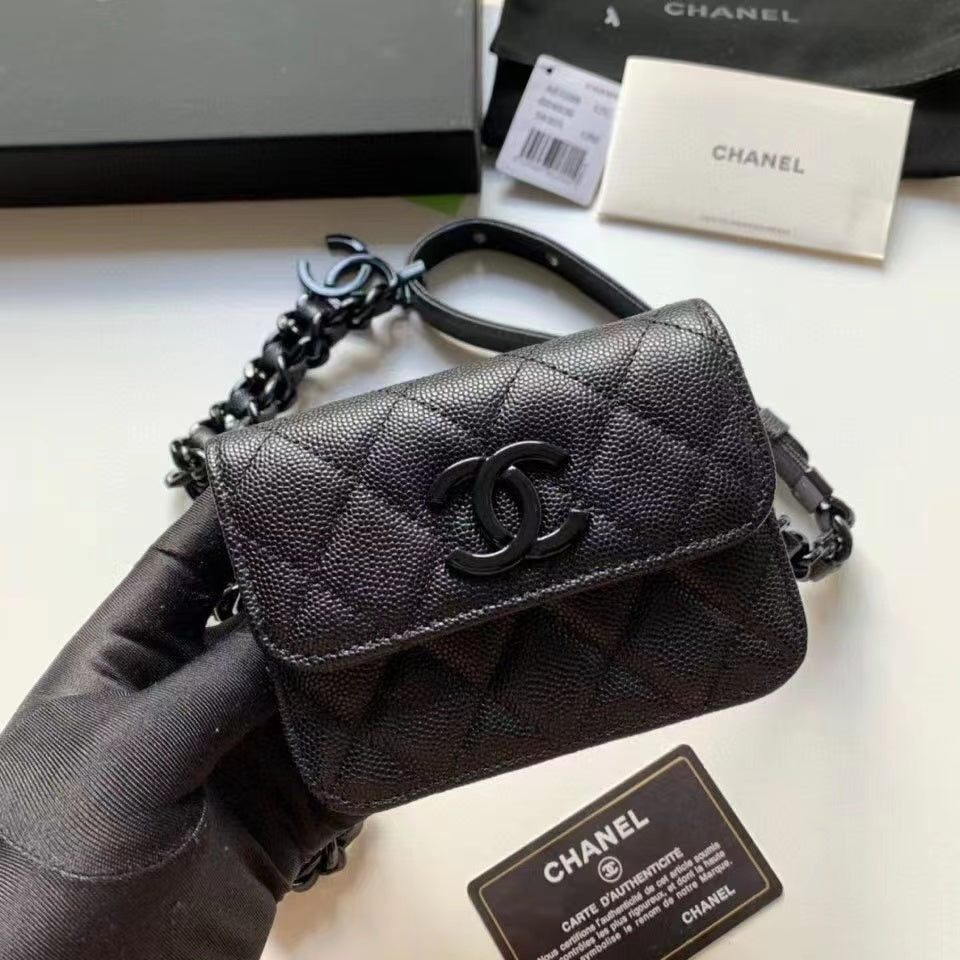 CHL Classic GlamIap Bag Black For Women 5.1in/13cm
