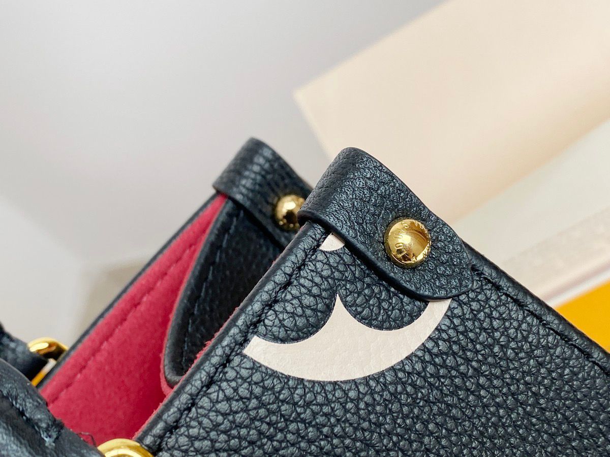 LV OnTheGo PM Tote Bag Monogram Empreinte Black/Beige For Women, WomenÃ¢â‚¬â„¢s Handbags, Shoulder And Crossbody Bags 9.8in/25cm LV M45659