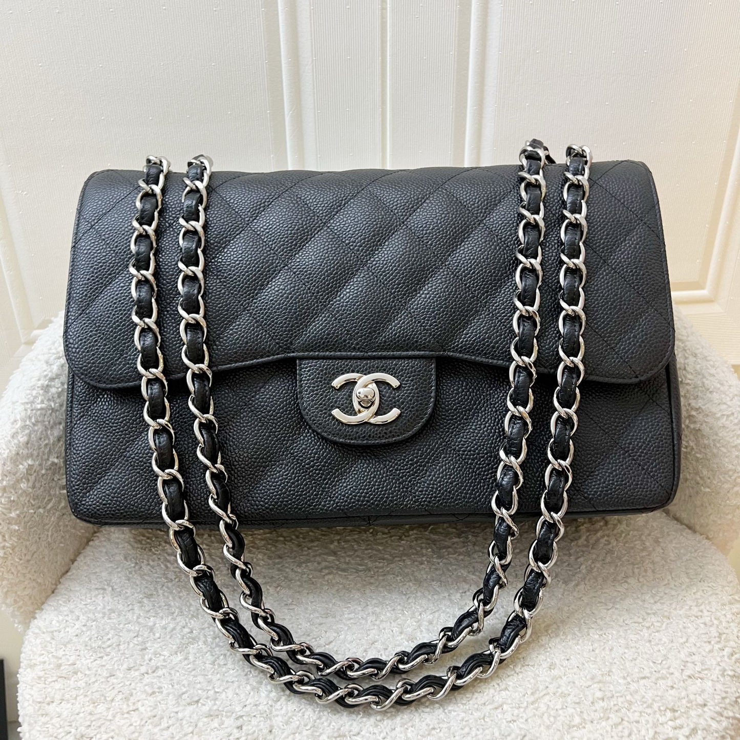 GLM-Jumbo Classic Flap DF in Black Caviar and SHW