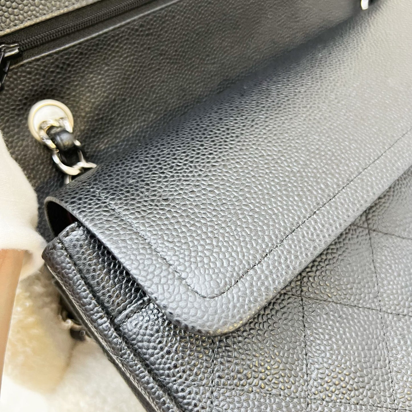 GLM-Jumbo Classic Flap DF in Black Caviar and SHW