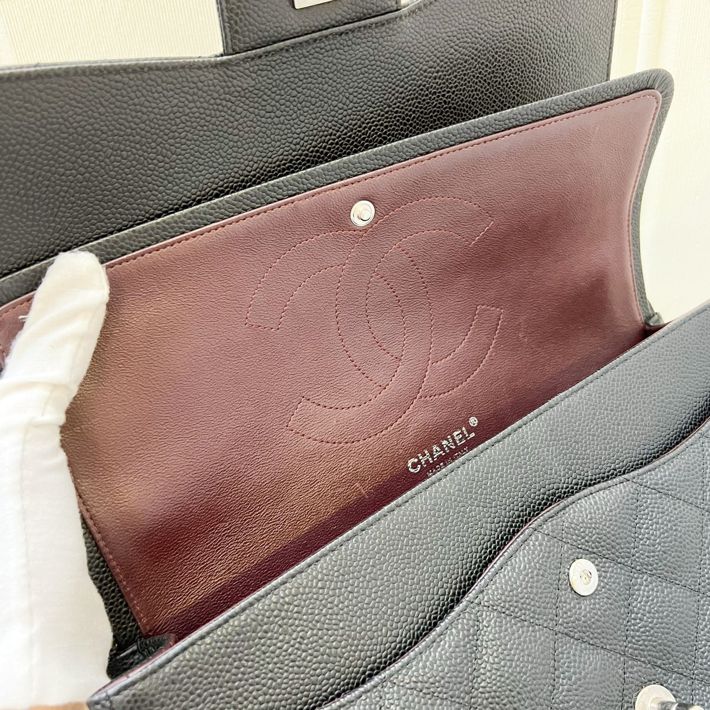 GLM-Jumbo Classic Flap DF in Black Caviar and SHW