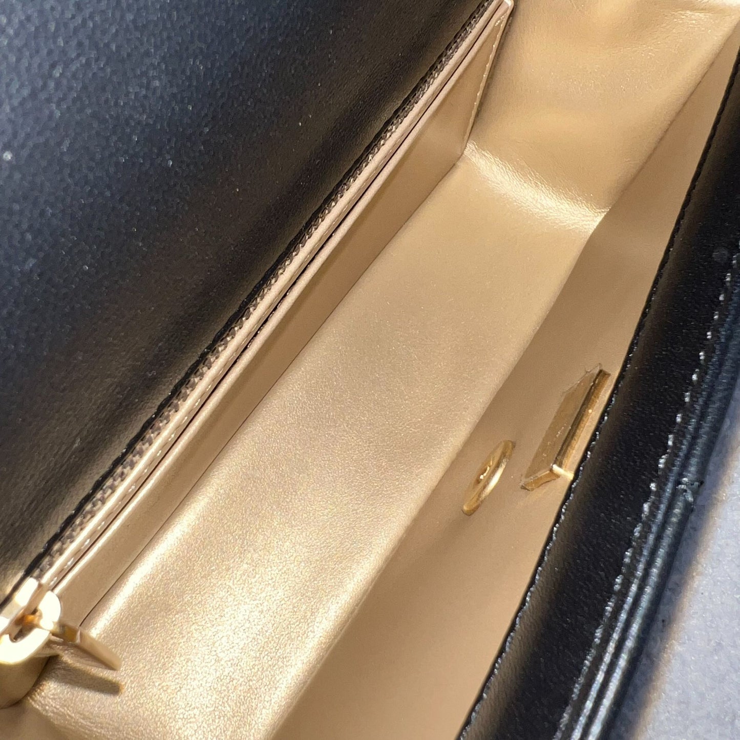 GLM-Pearl Crush Mini Rectangular Flap in Black Lambskin and AGHW (Model: AS1787)