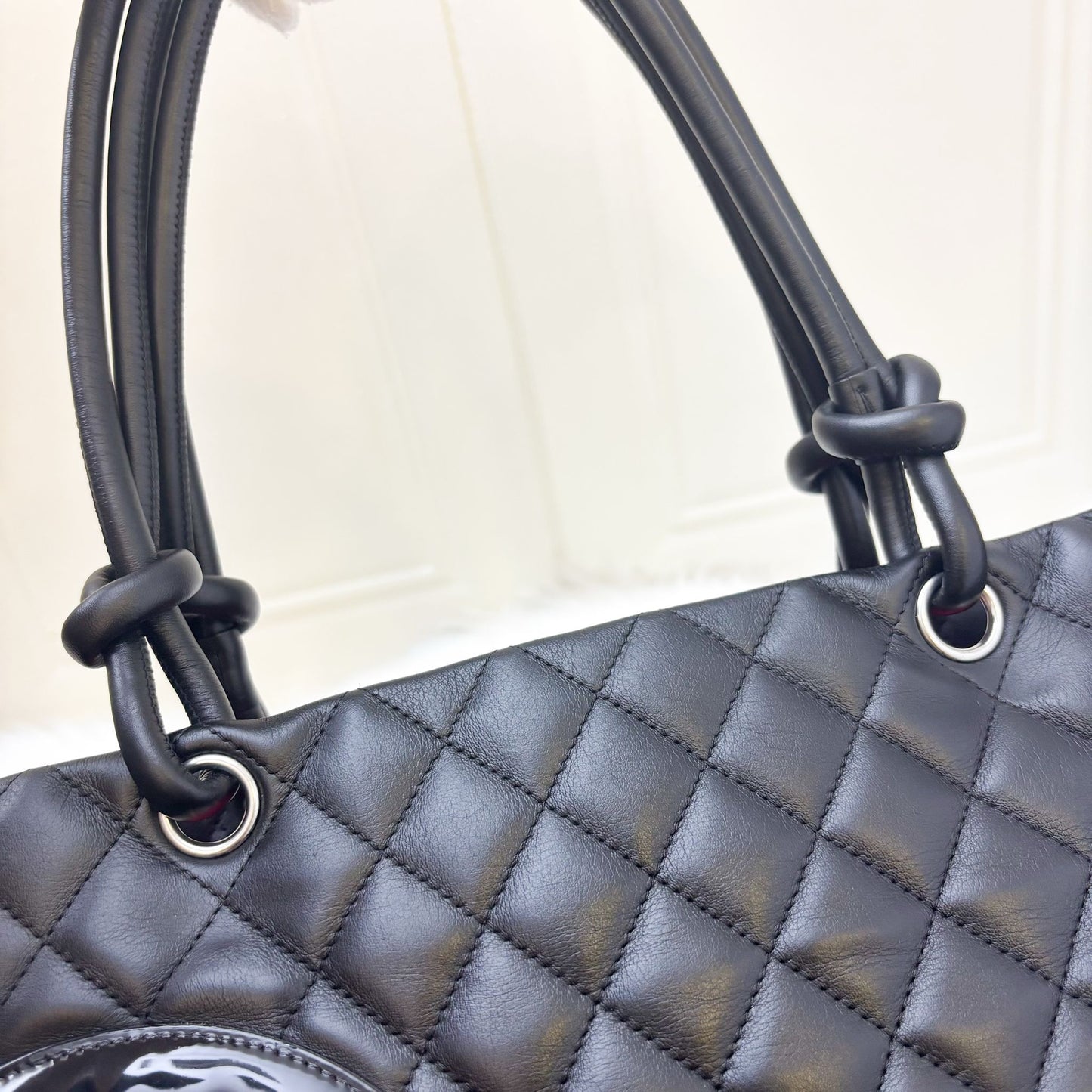 GLM-Cambon Tote in Black Lambskin and SHW