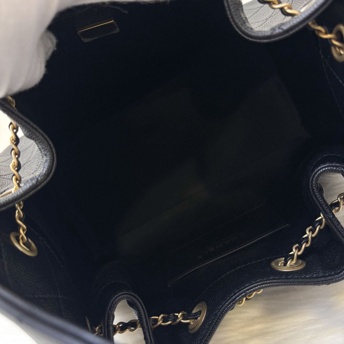 GLM-25 Small Hobo Bag in Black Caviar and AGHW (Model: AS5293)