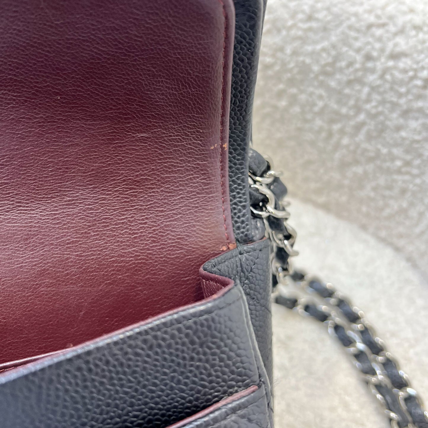 GLM-Medium Classic Flap CF in Black Caviar and SHW