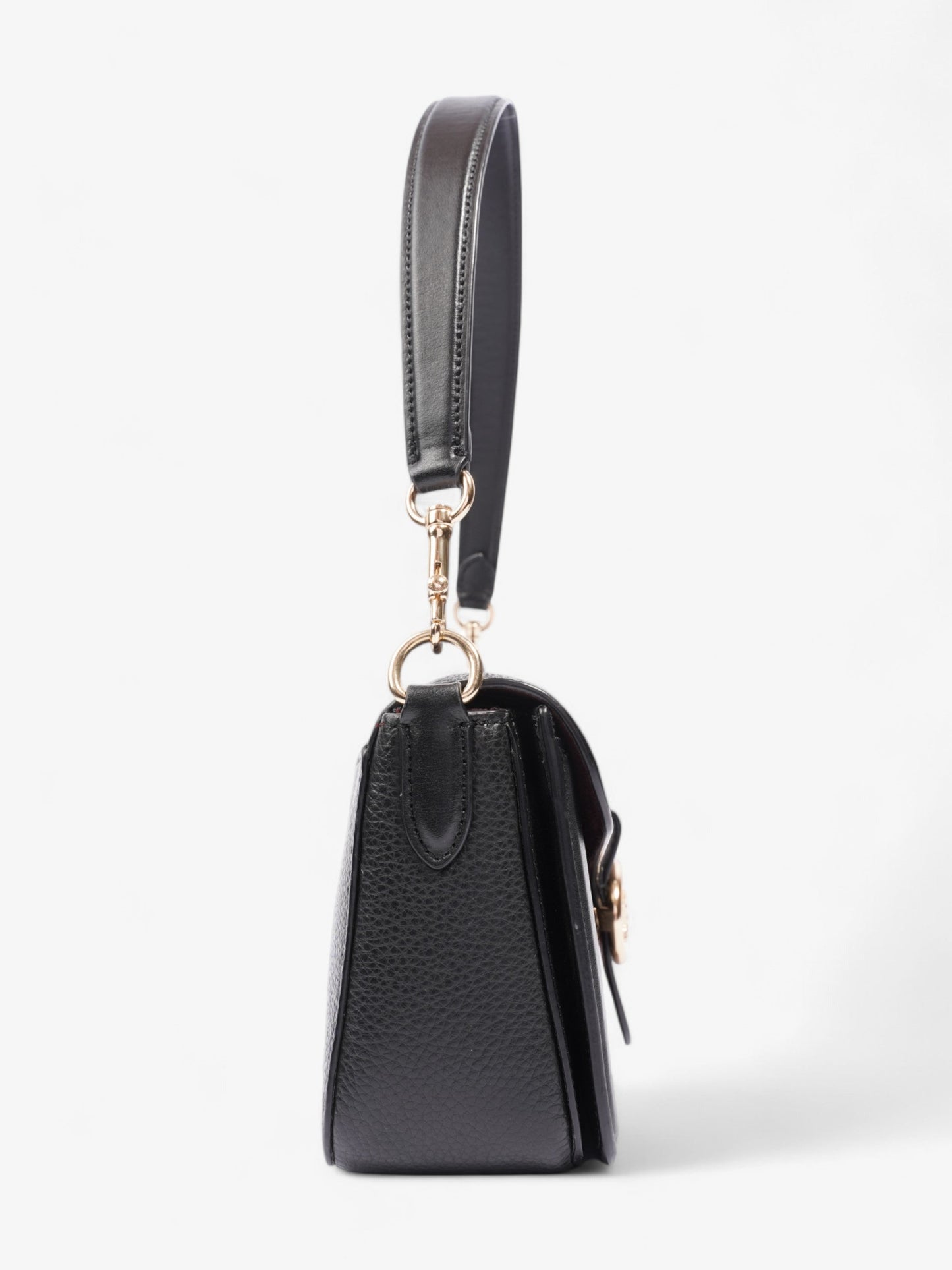 Coach Georgie Crossbody Black Grained Leather