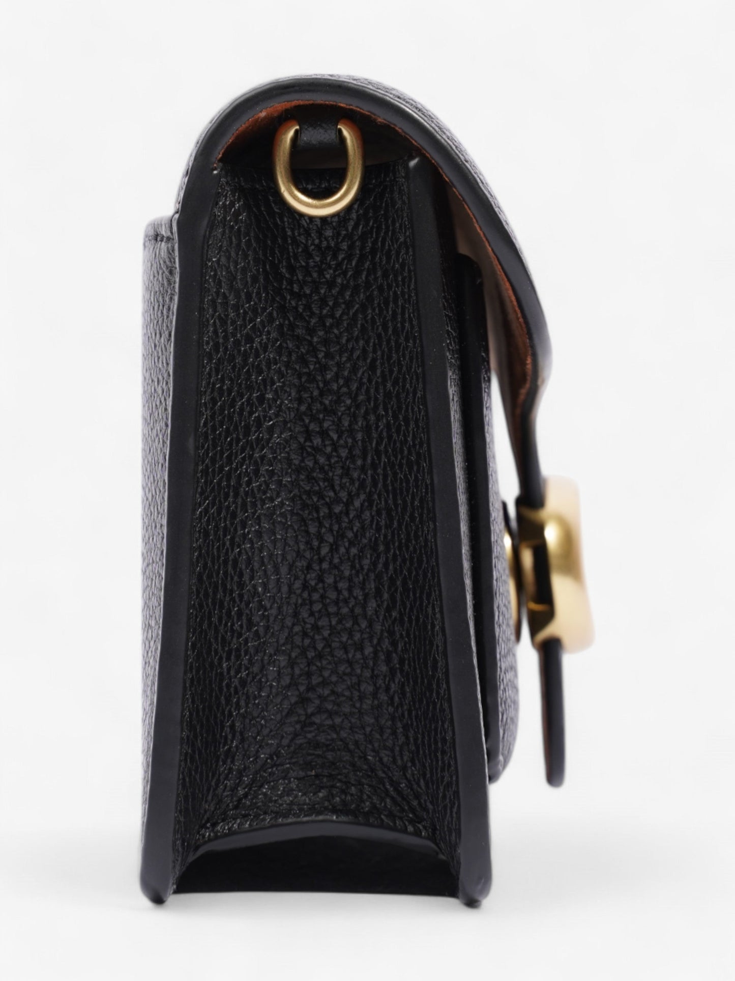 Coach Tabby Chain Black Grained Leather