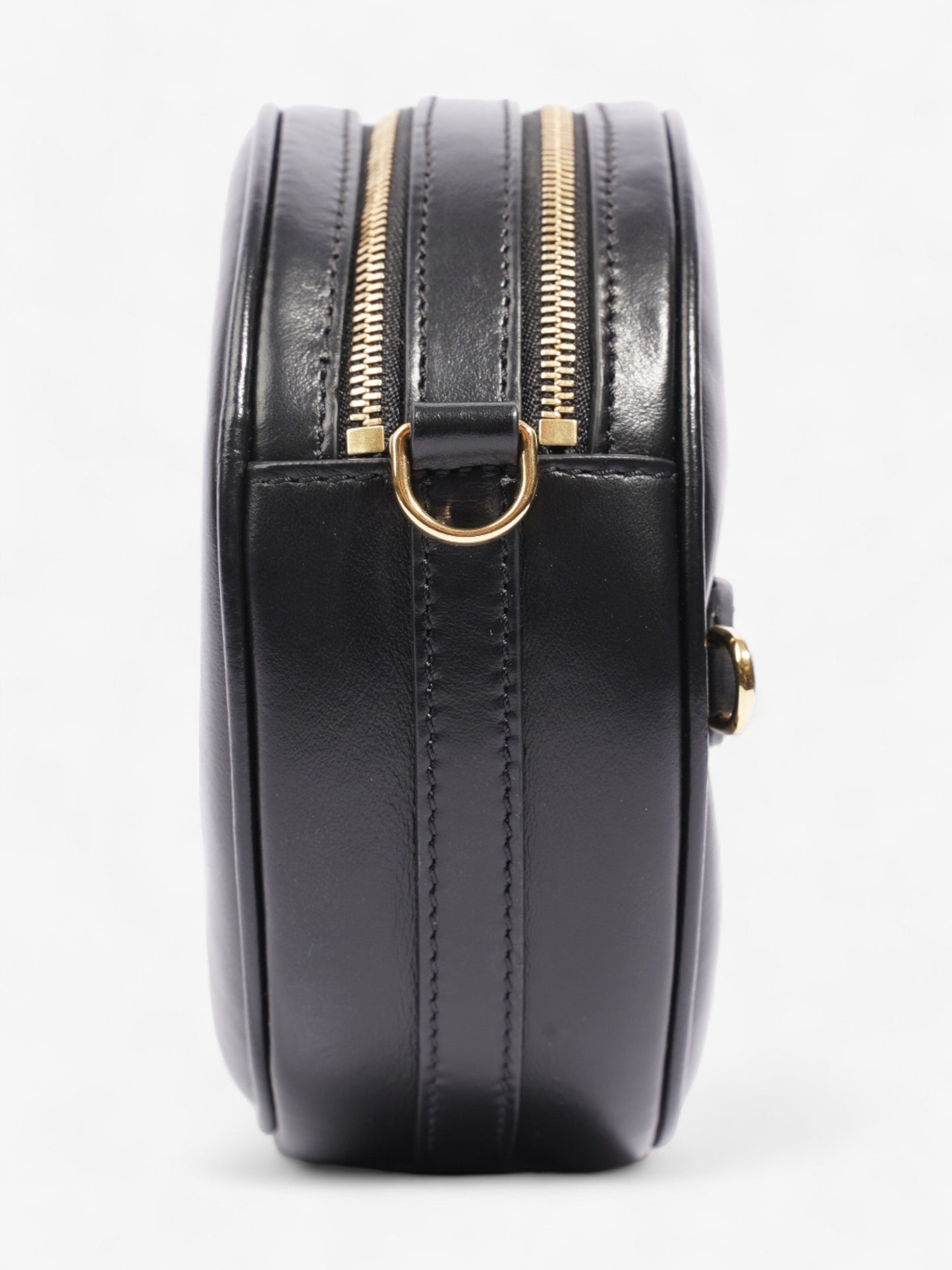 Burberry Louise Round Black Leather