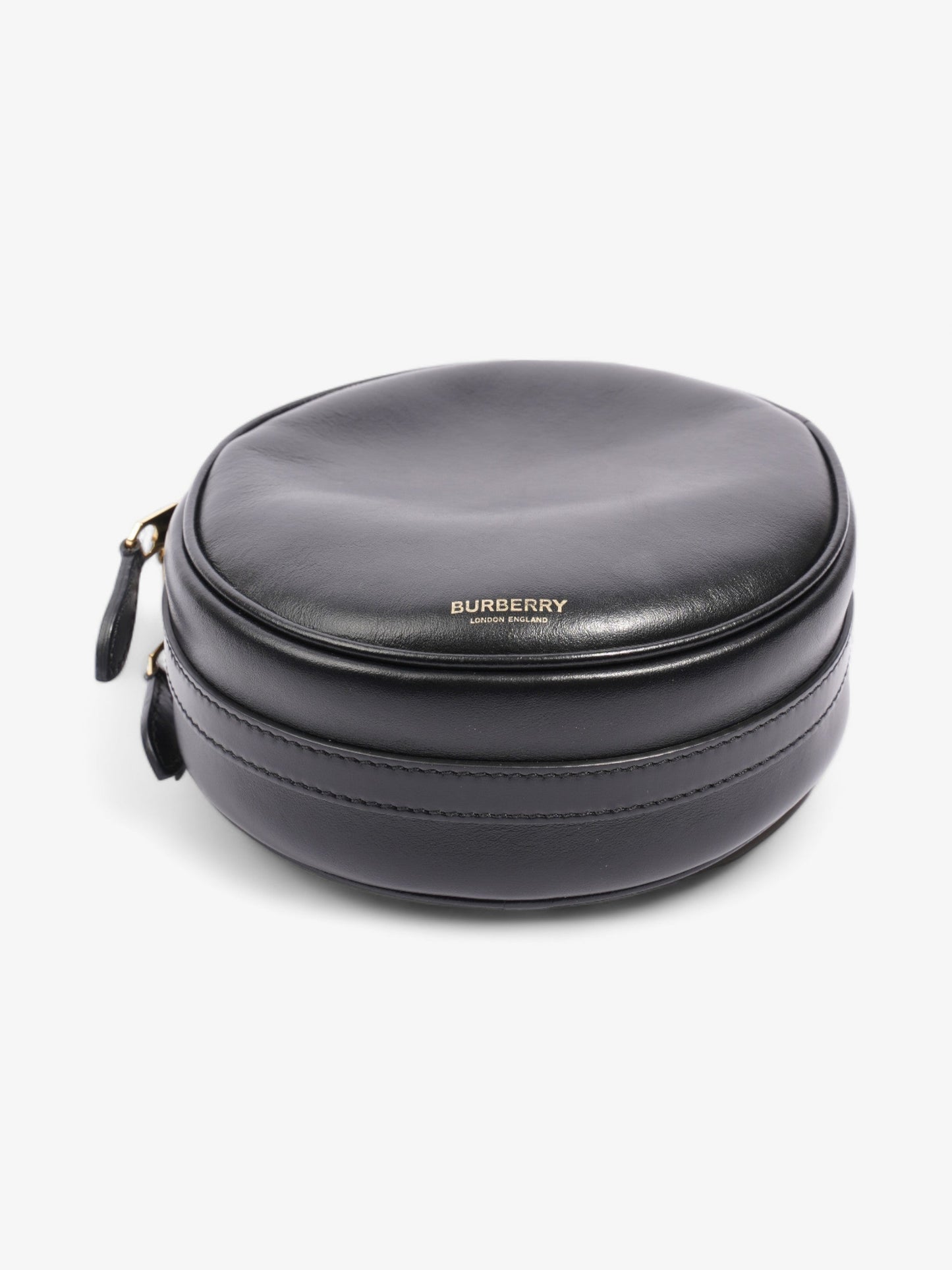 Burberry Louise Round Black Leather