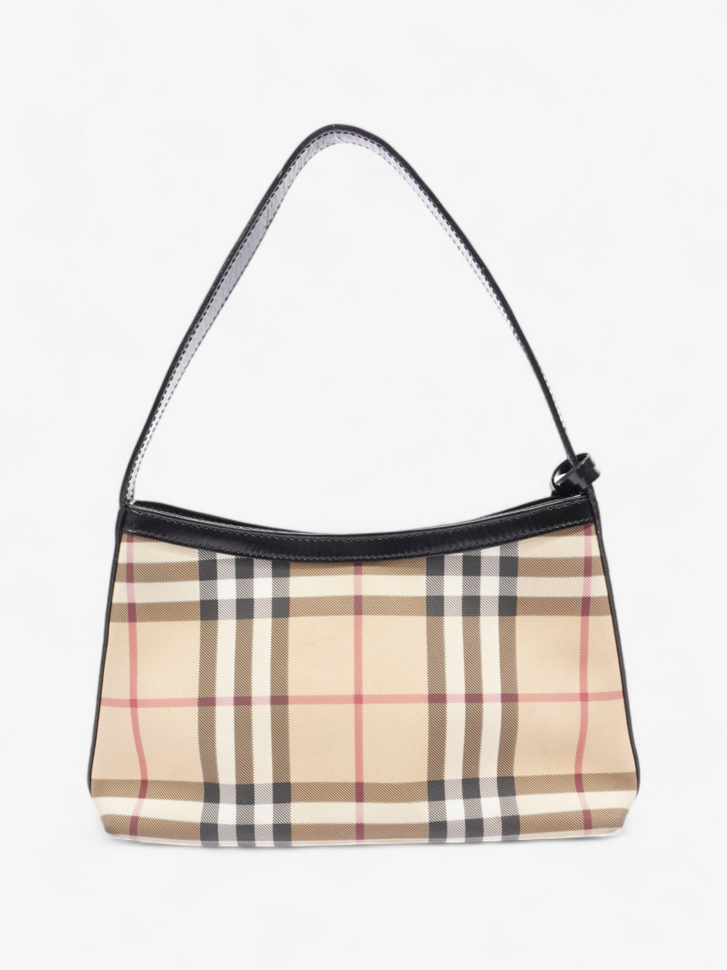Burberry Check Shoulder Bag Nova Check / Black Coated Canvas