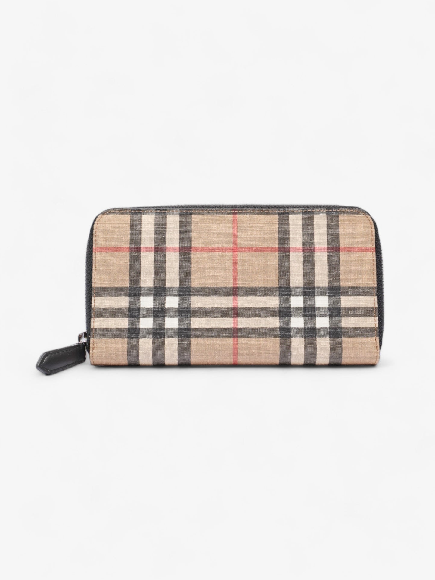 Burberry Elmore Zip Around Wallet House Check Canvas