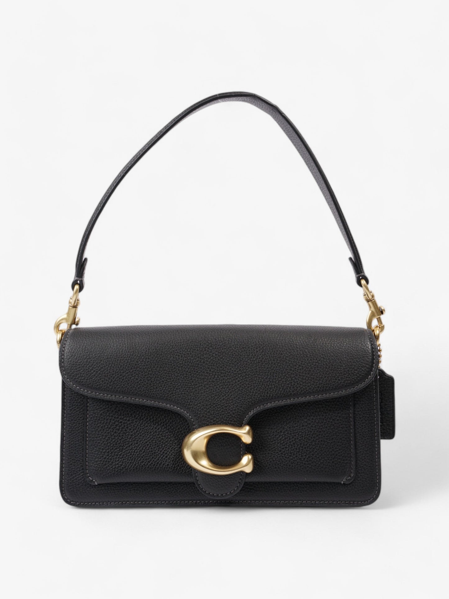 Coach Tabby Black Grained Leather 26
