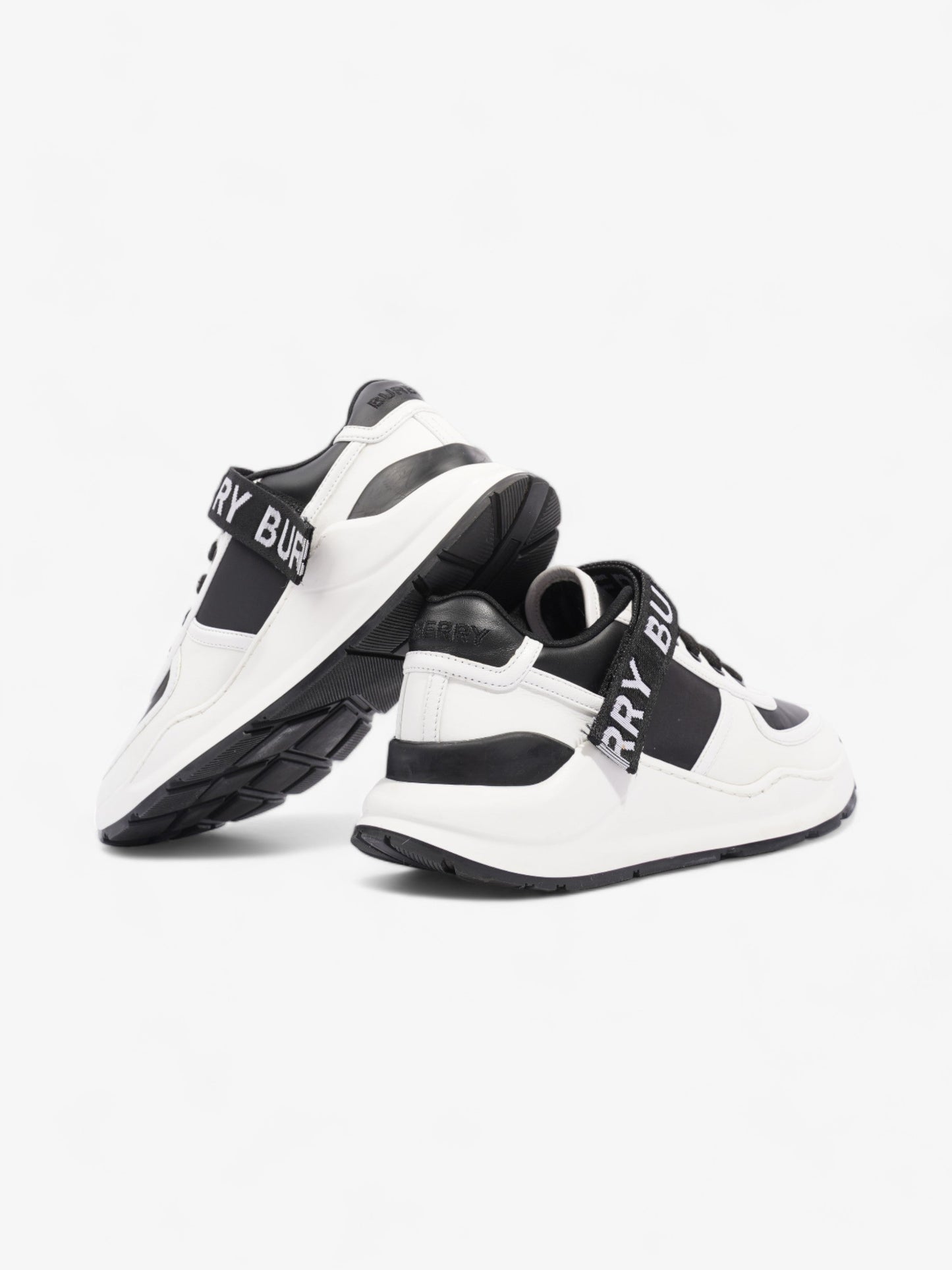 Burberry Ronnie Trainer Black / White Leather EU 38 UK 5