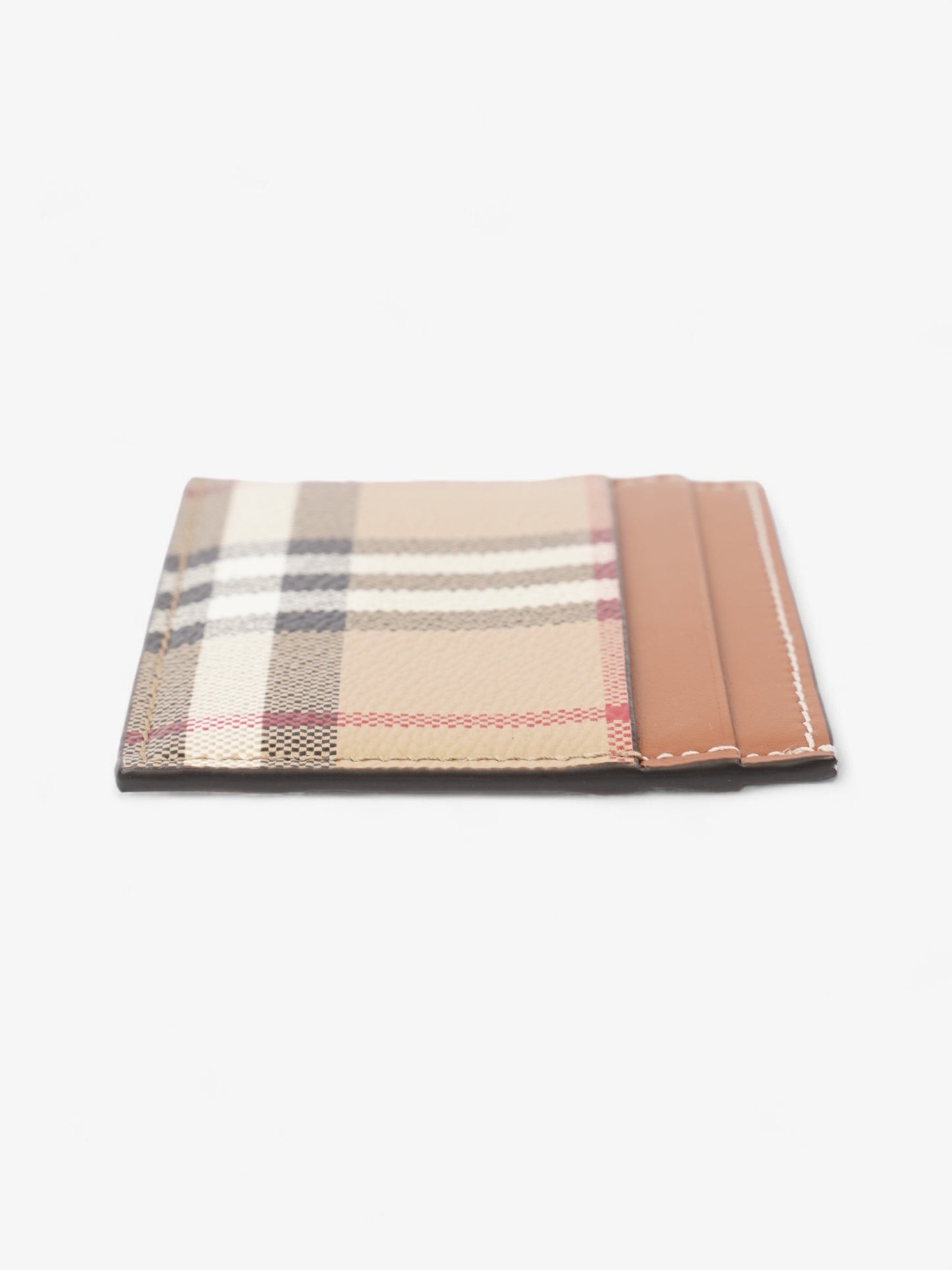 Burberry Sandon Card Case Archive Beige Polyurethane