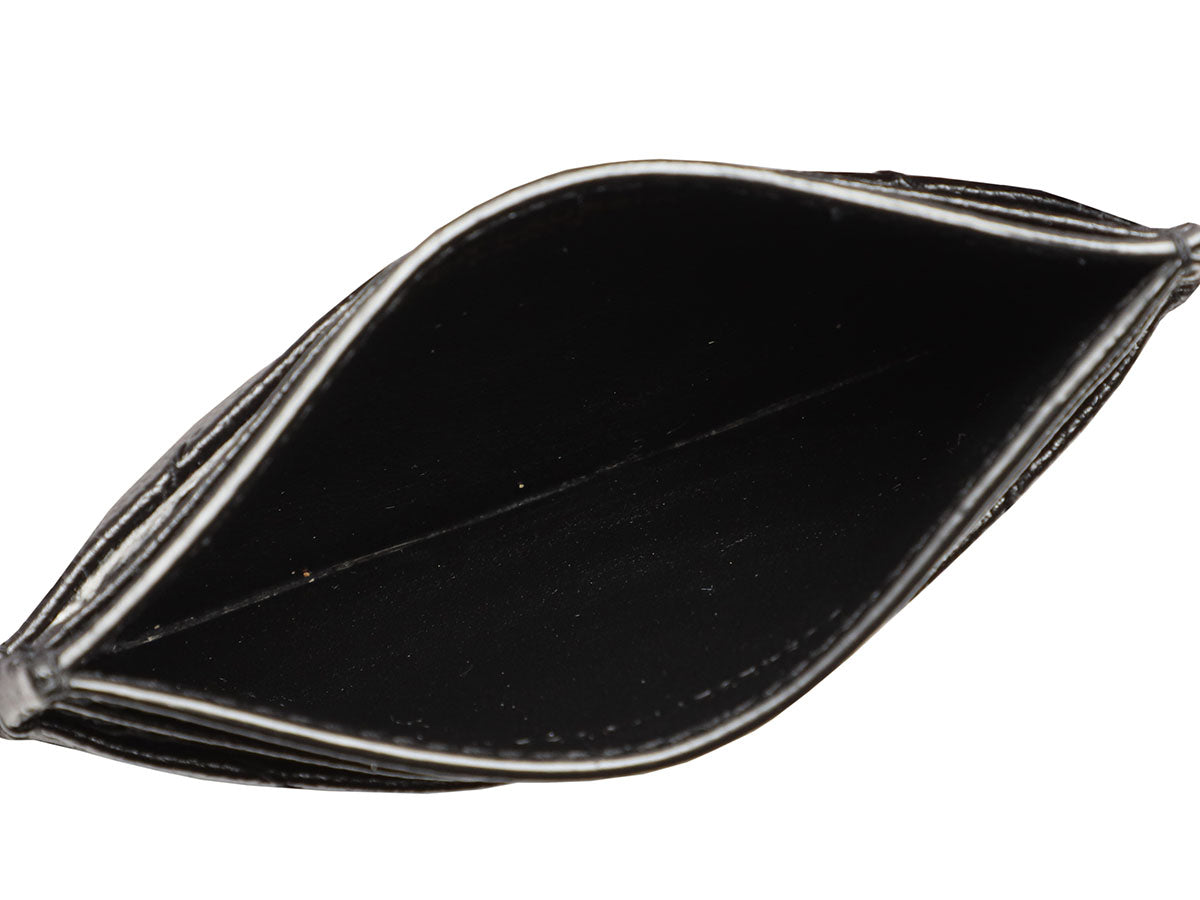Saint Laurent Black MatelassÃ© Cassandre Card Holder