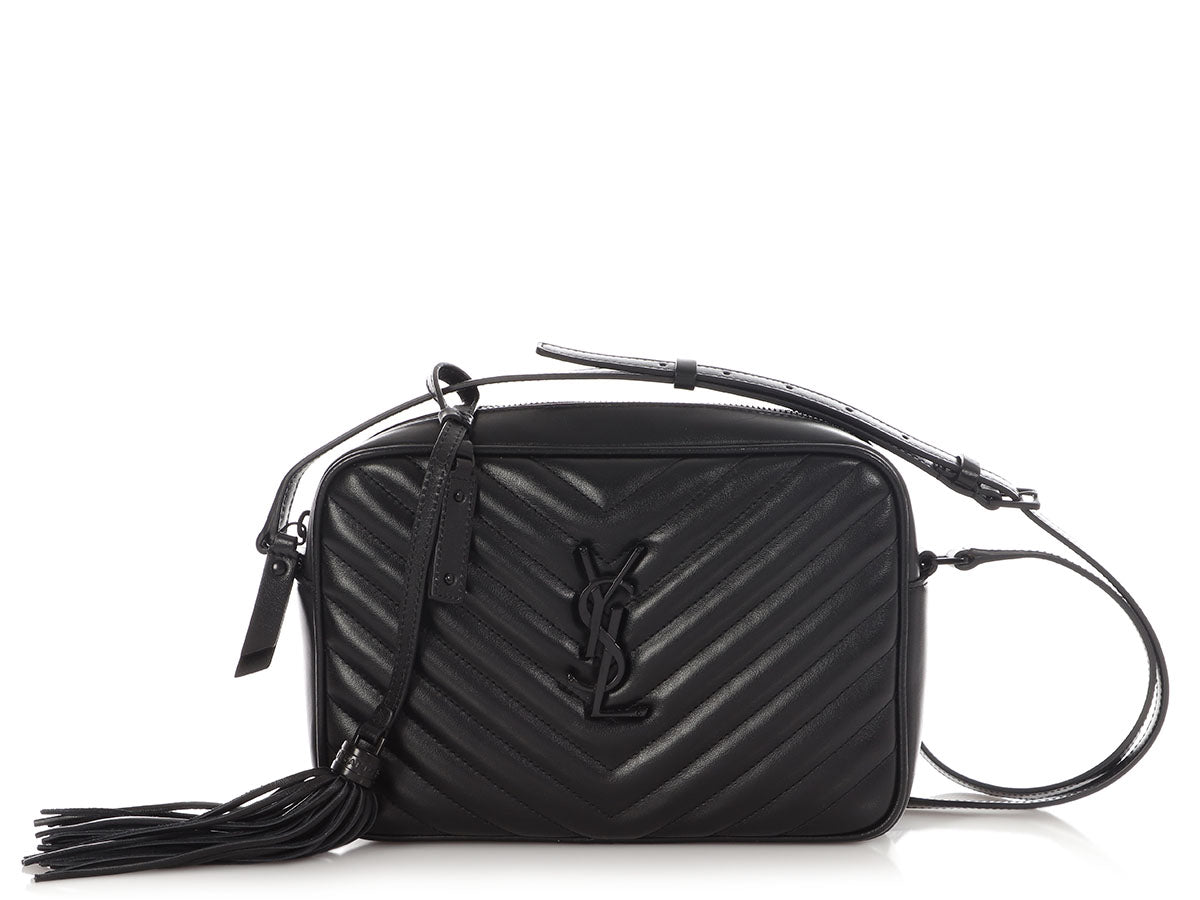 Saint Laurent Medium So Black MatelassÃ© Lou Camera Bag