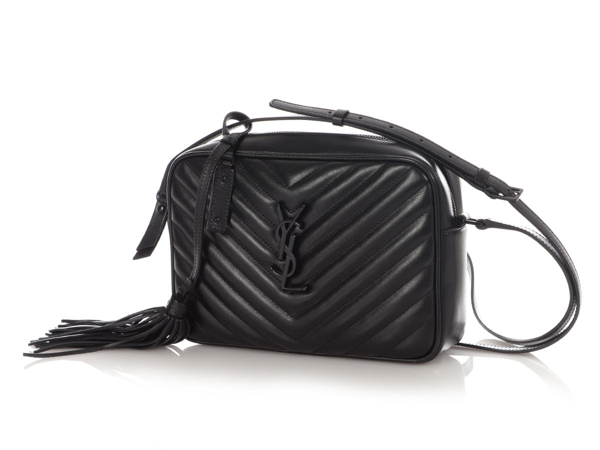 Saint Laurent Medium So Black MatelassÃ© Lou Camera Bag