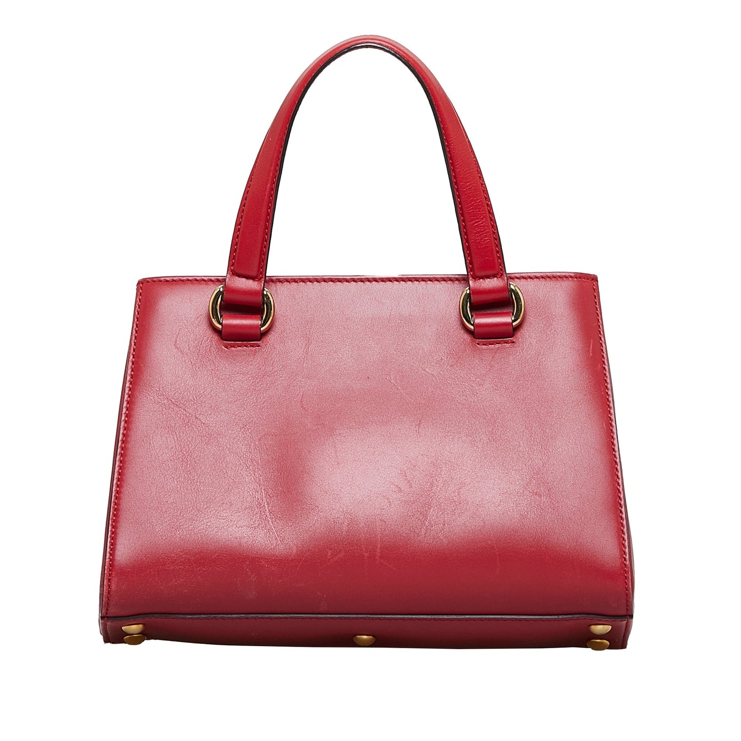 GLM-- Sylvie Top Handle Red Web Leather