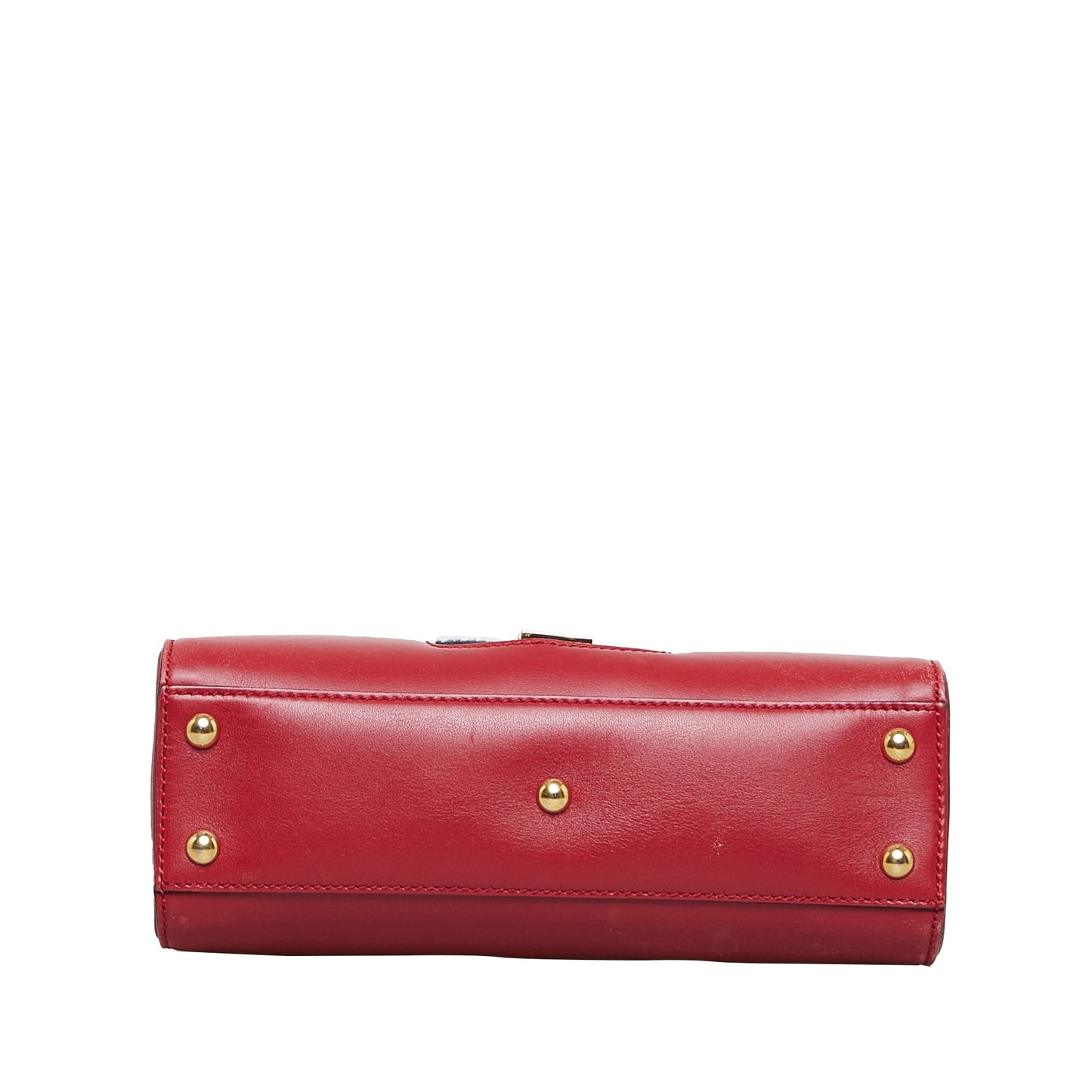 GLM-- Sylvie Top Handle Red Web Leather