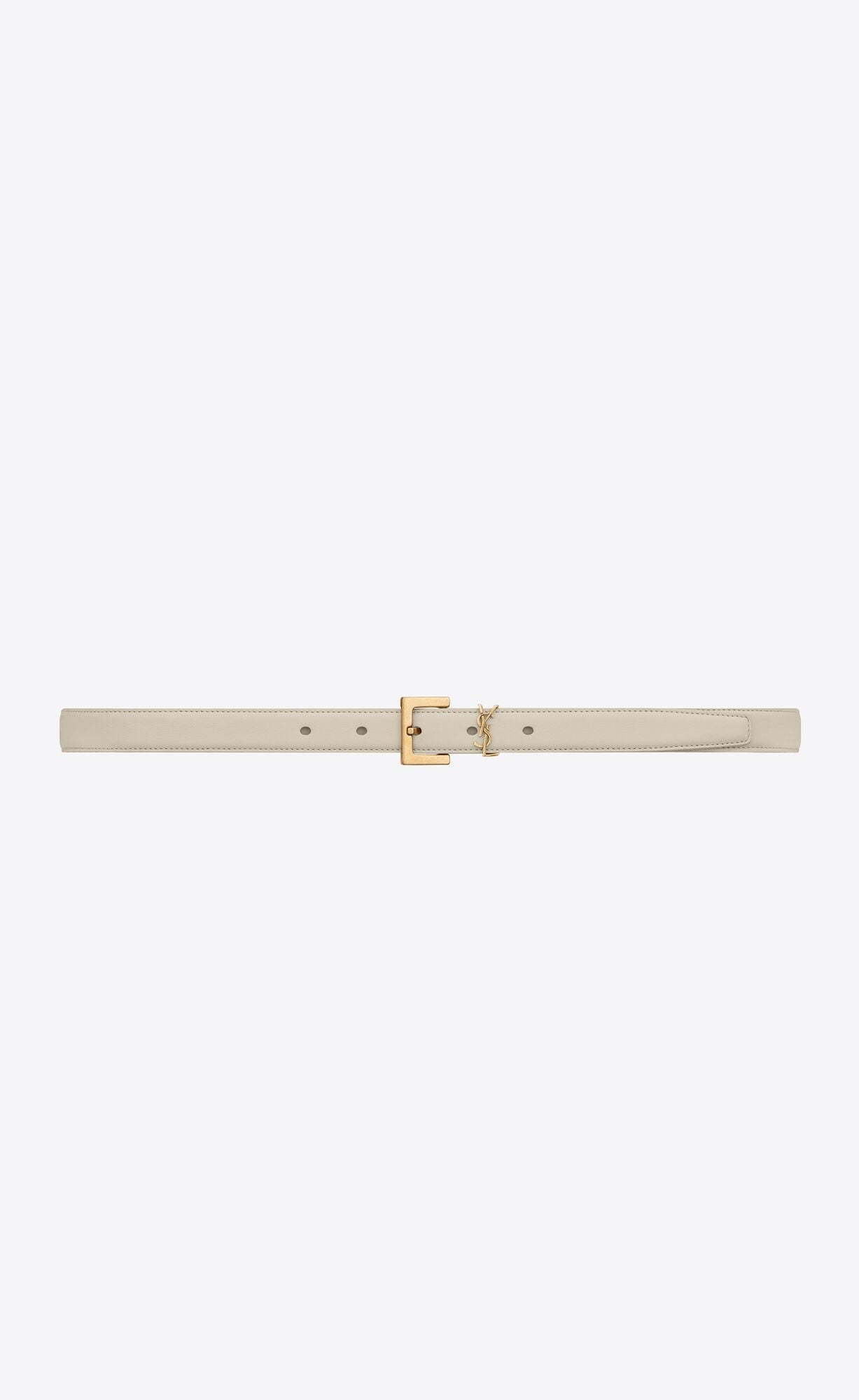 YSL CASSANDRE LEATHER LOGO BELT