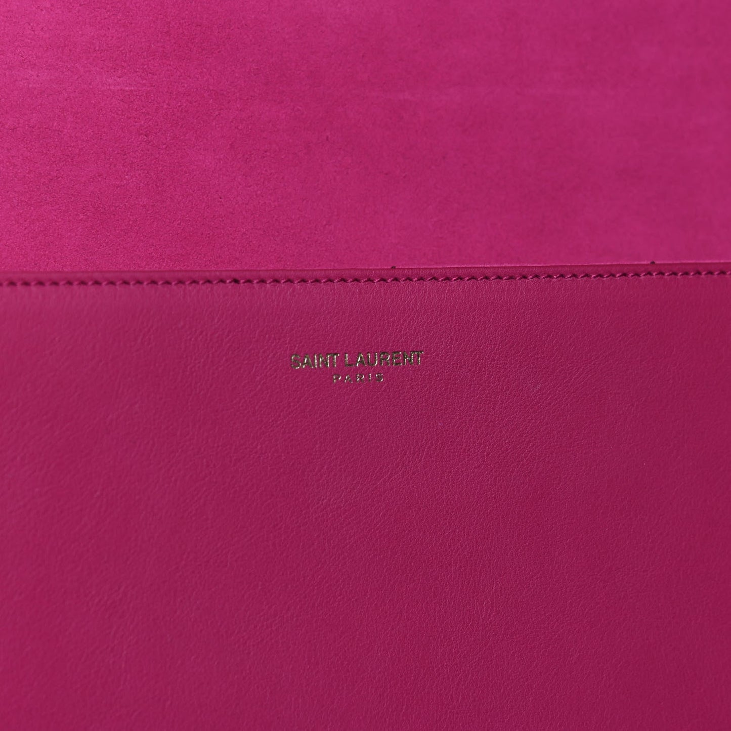 YSL CALFSKIN LEATHER CLASSIC Y LIGNE CLUTCH