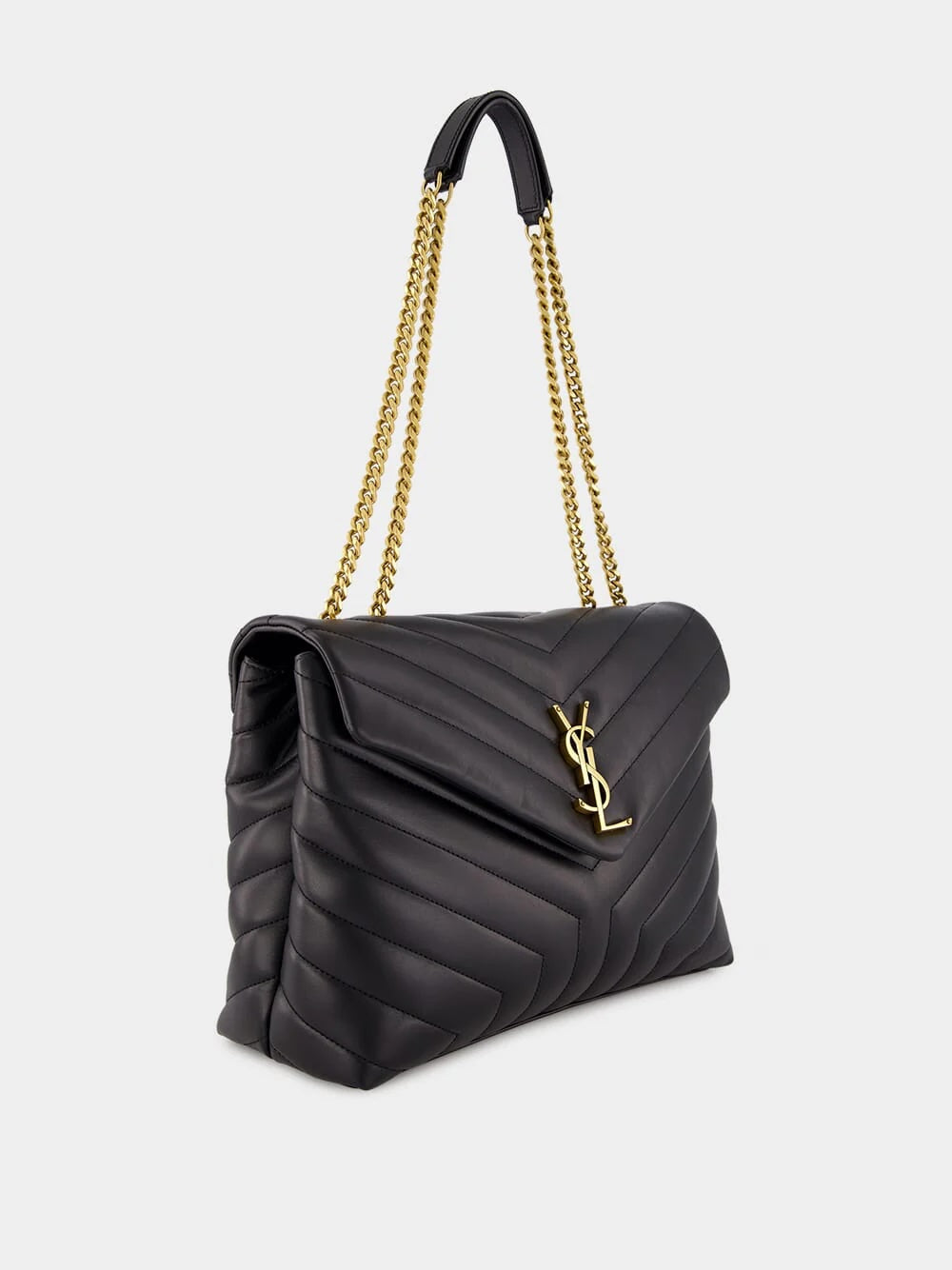 YSL CALFSKIN LEATHER LARGE LOULOU BAG