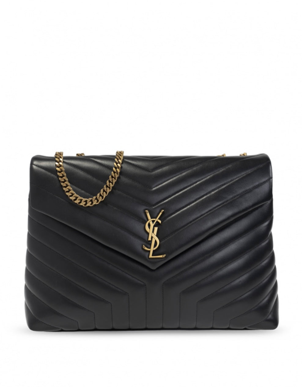 YSL CALFSKIN LEATHER LARGE LOULOU BAG