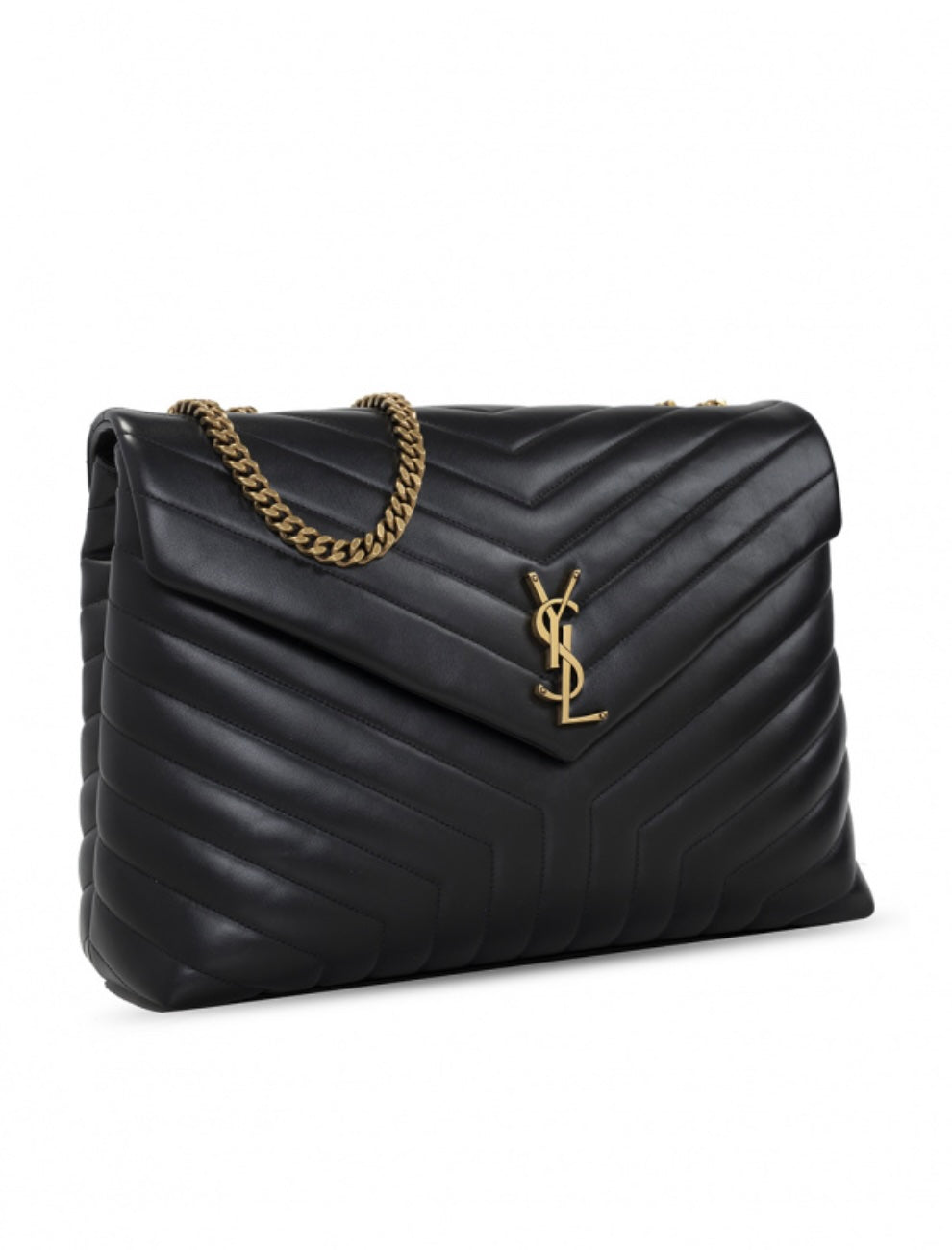 YSL CALFSKIN LEATHER LARGE LOULOU BAG