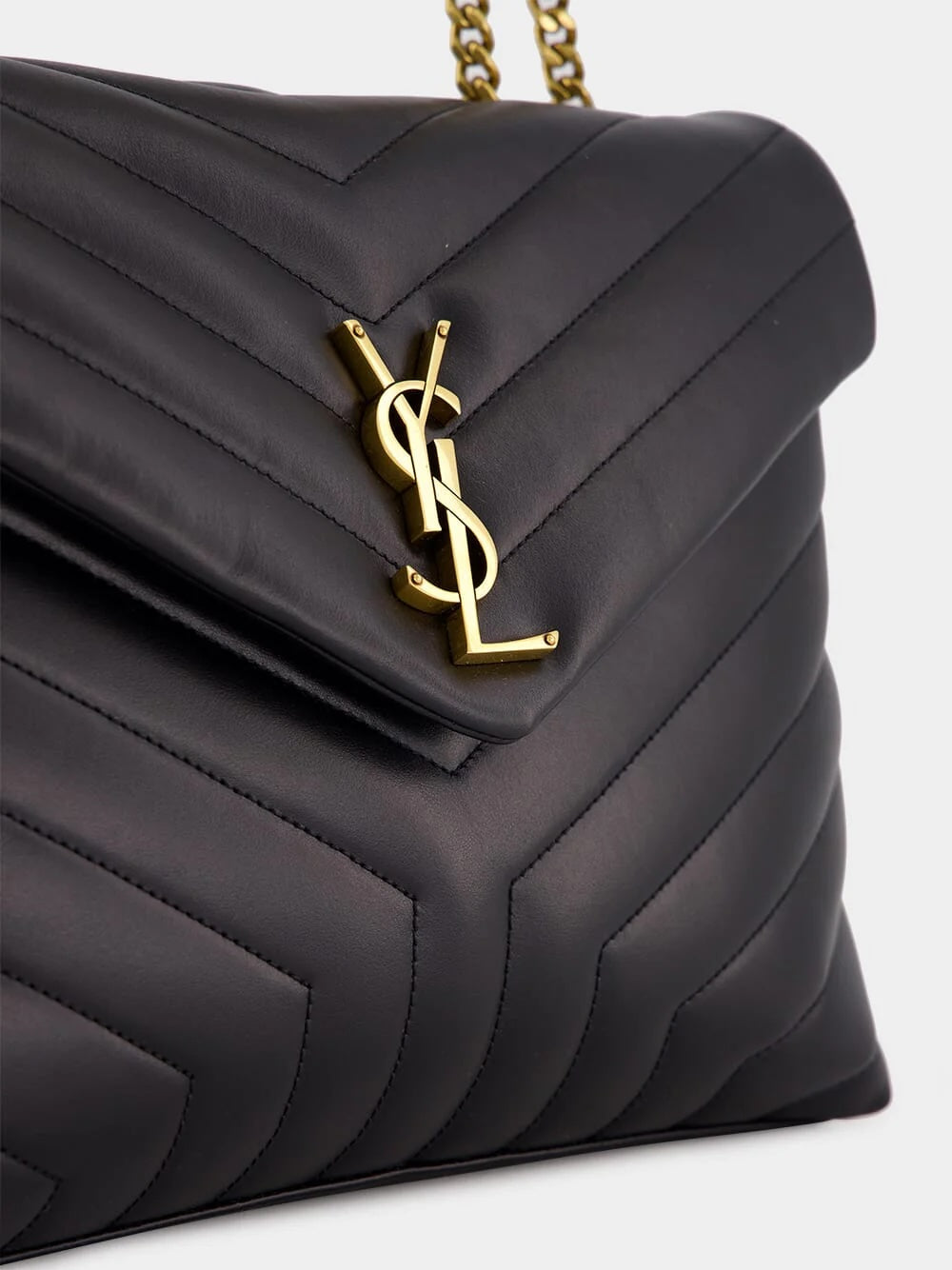 YSL CALFSKIN LEATHER LARGE LOULOU BAG