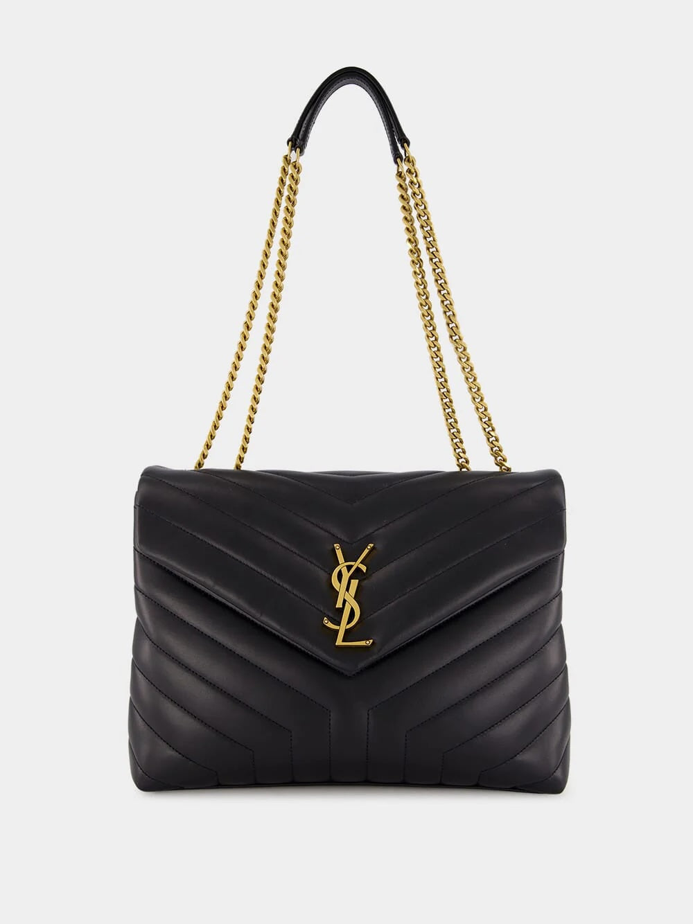 YSL CALFSKIN LEATHER LARGE LOULOU BAG