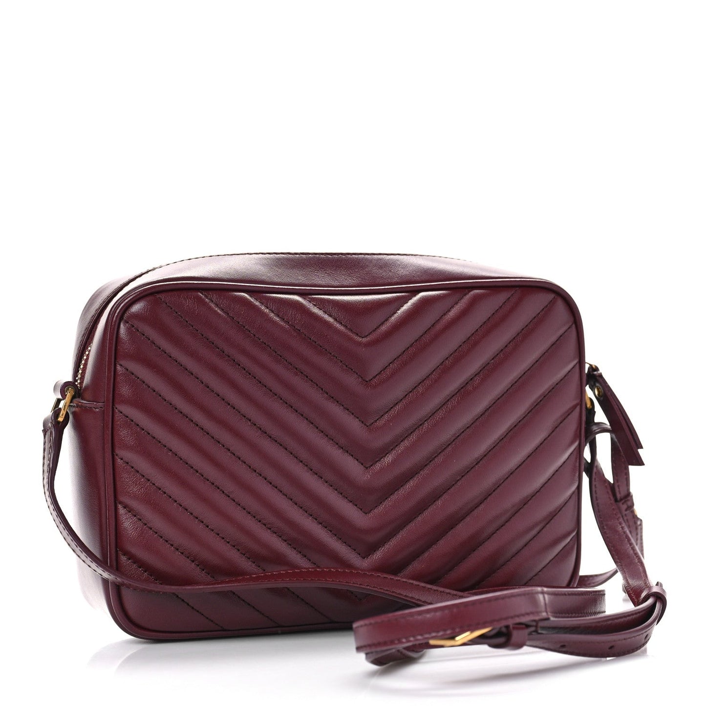 YSL CALFSKIN MATELASSE MONOGRAM MED LOU CAMERA BAG