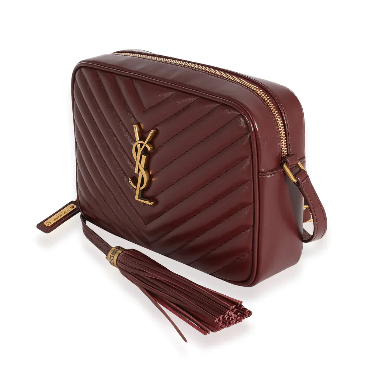 YSL CALFSKIN MATELASSE MONOGRAM MED LOU CAMERA BAG